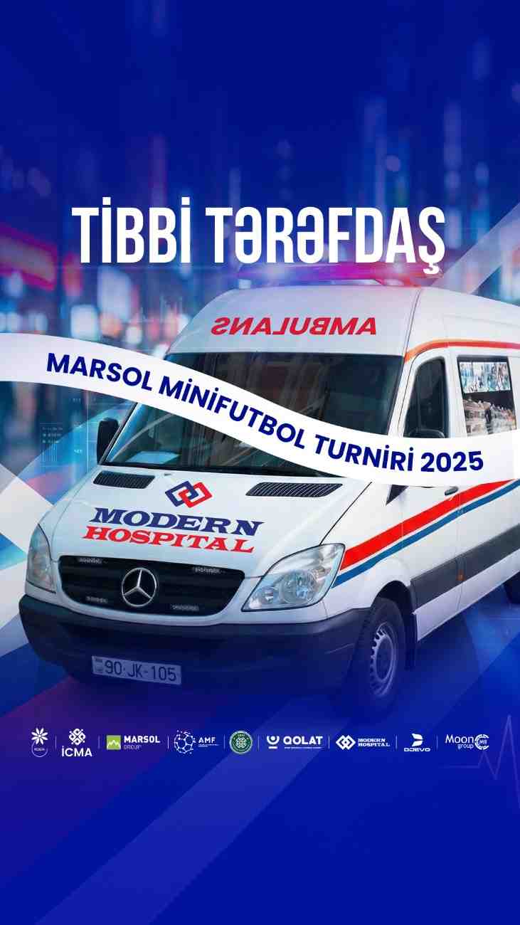MARSOL Minifutbol Turniri 2025-in Rəsmi Tibbi Tərəfdaşı – Modern Hospital-a Təşəkkür Edirik!